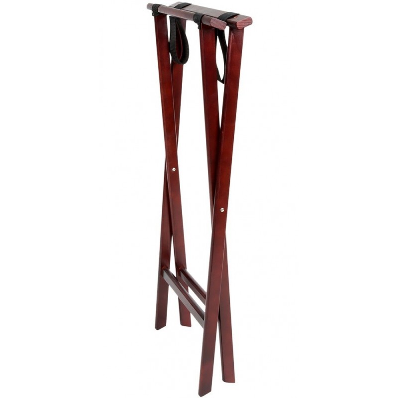 Red-Brown Folding Tray Stand 81cm | Bar46 Brand