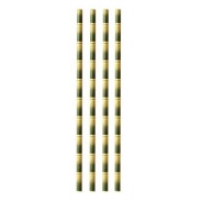 Paper Bamboo Straw  (0.31”x8”/0.6cmx20cm),  Pack of 25