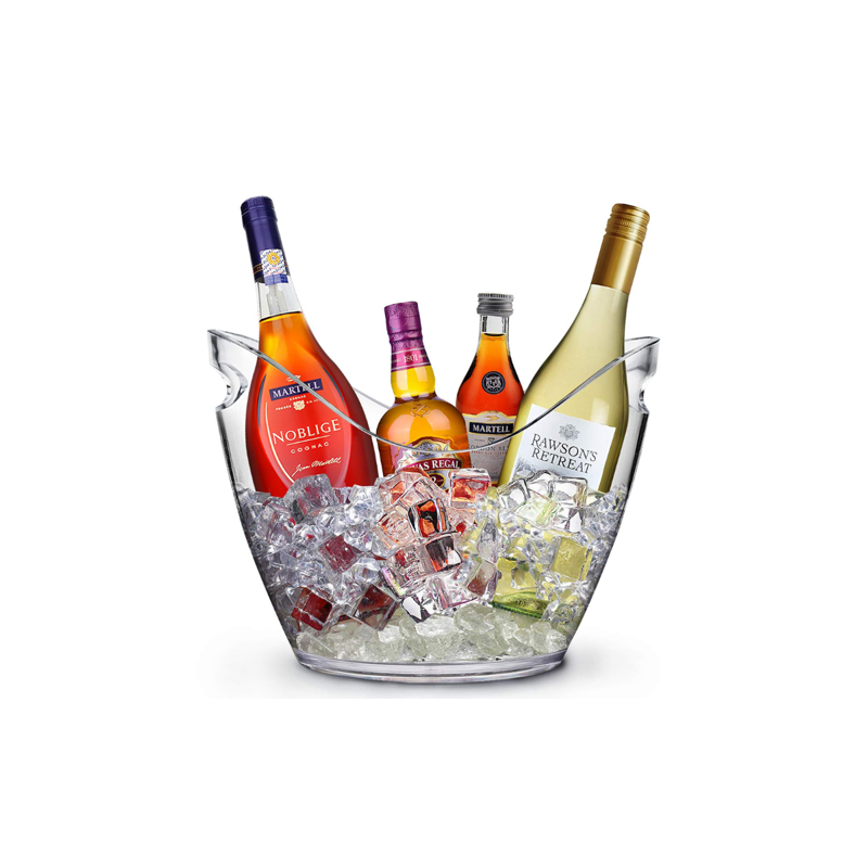 Large Acrylic Ice Bucket – Holds 6 to 8 Bottles | Bar46 Brand