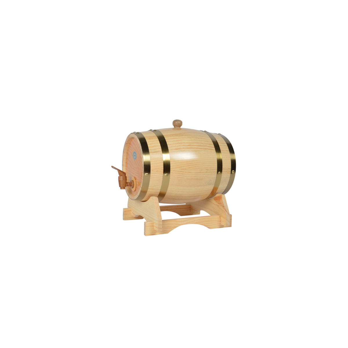 Pine Wood Wine Barrel 3L - Whiskey & Wine Dispenser