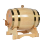 Pine Wood Wine Barrel 3L - Whiskey & Wine Dispenser