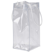 Clear PVC Ice Bag for Wine Bottle – Reusable Cooler Bag | Bar46 Brand