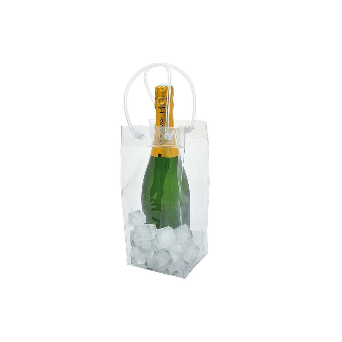 Clear PVC Ice Bag for Wine Bottle – Reusable Cooler Bag | Bar46 Brand