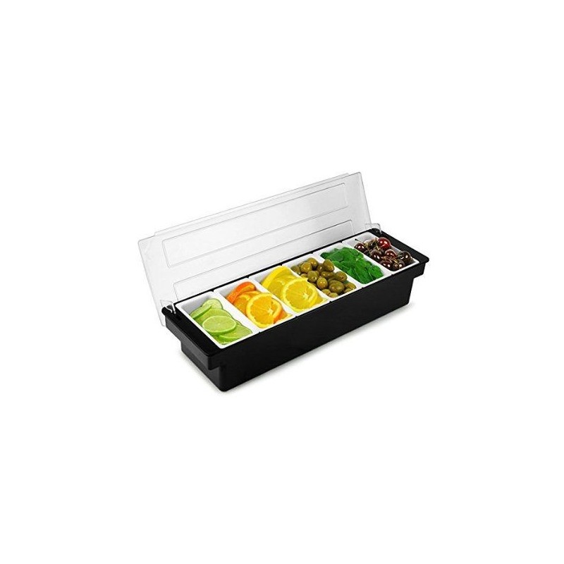 6-Section Bar Condiment & Garnish Dispenser | Bar46 Brand