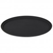 Fibreglass Black Oval Tray 67x55cm | Bar46 Brand
