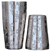 Etched Leaf Boston Cocktail Shaker Set 540ml/750ml – Bar46 Brand