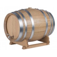 Oak Wine Barrel 3L – Wooden Whiskey Dispenser & Bar Decor