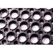 Black Interlocking Floor Mat 90x90cm – Anti-Fatigue | Bar46 Brand