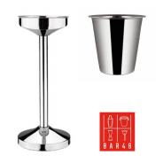 Set – Riviera Stand + Stackable Wine Bucket (4 L, Stainless Steel)  Bar46 Brand