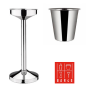 Set – Riviera Stand + Stackable Wine Bucket (4 L, Stainless Steel)  Bar46 Brand