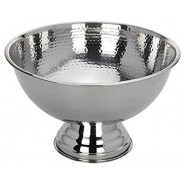 Hammered Champagne Punch Bowl with Base – Luxury Barware Worldwide