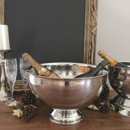 Hammered Champagne/Punch Bowl with Base 40 cm – Luxury Barware