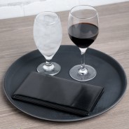 Round Non-Slip Serving Tray 35cm – Durable Plastic