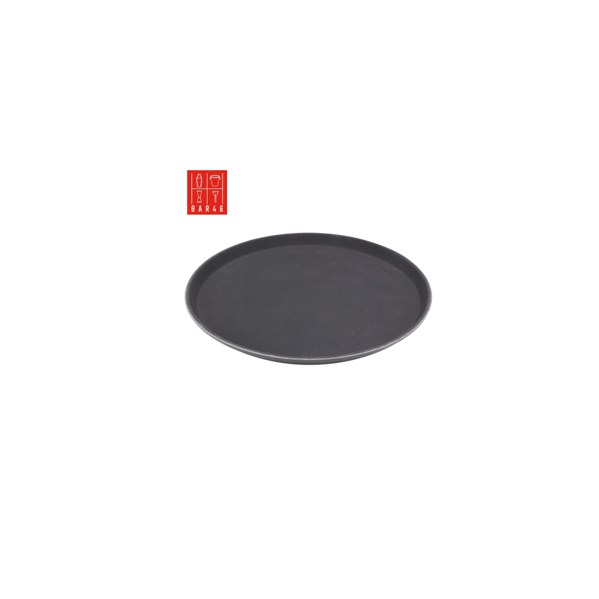 Black Non-Slip Tray 45cm | Bar46 Brand Serving Tray