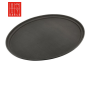 Black Oval Non-Slip Tray 67x55cm | Bar46 Brand