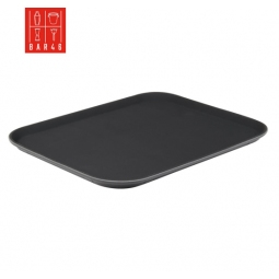 Black Rectangular Non-Slip Tray 35x45cm | Bar46 Brand