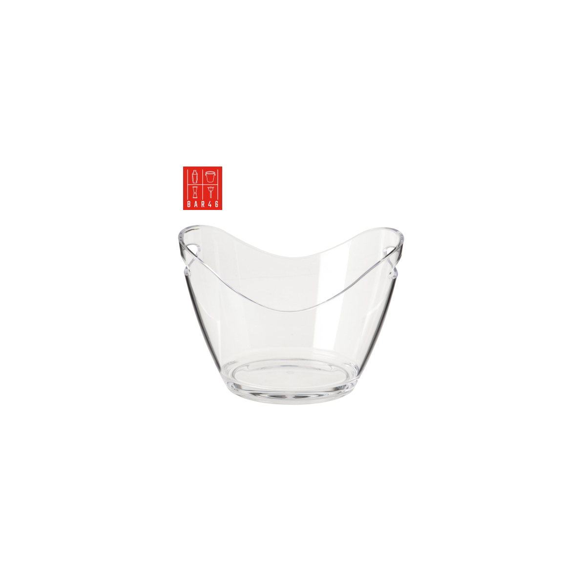 Acrylic Wine Ice Bucket 4L – Clear Durable Beverage Chiller | Bar46