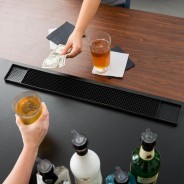Black Cocktail Bar Mat – Non-Slip Barware Mat | Bar46 Brand