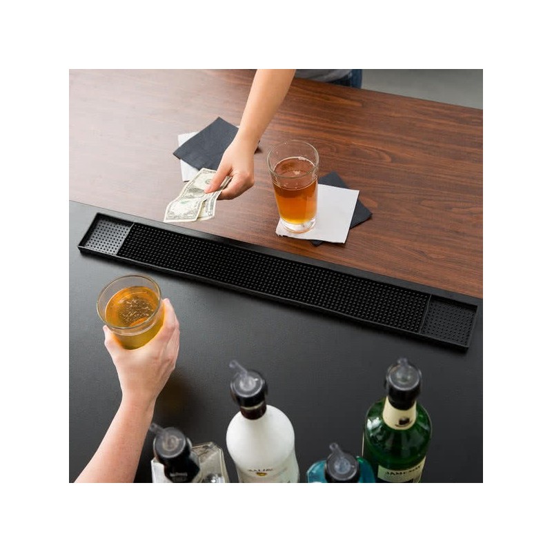 Black Cocktail Bar Mat – Non-Slip Barware Mat | Bar46 Brand