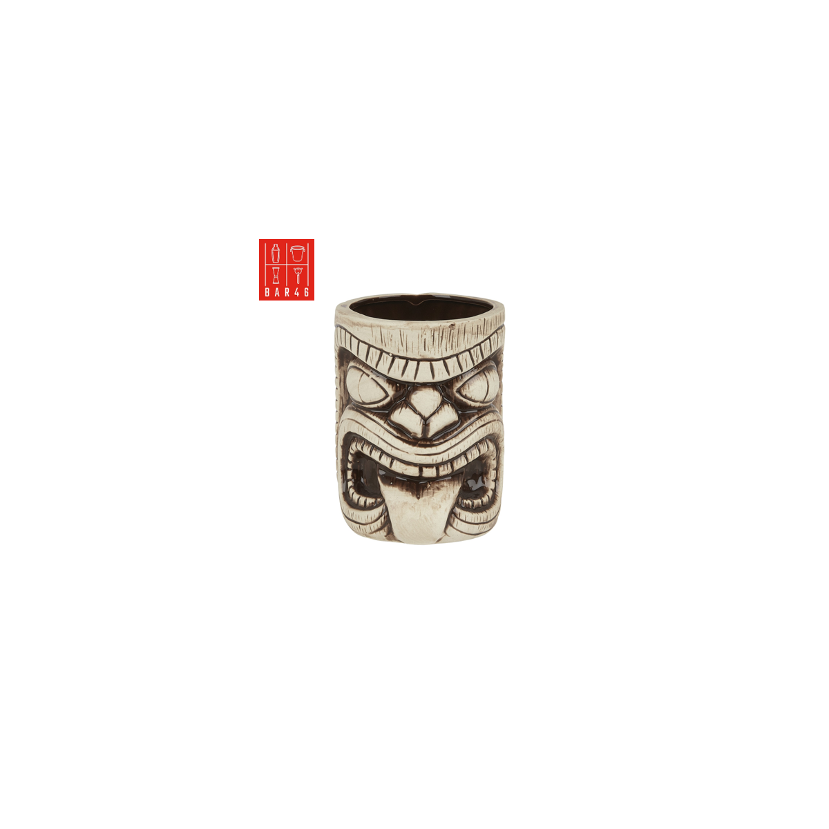 Karui Ka Ceramic Tiki Mug 600ml – Extra-Large Tiki Mug | Bar46 Brand