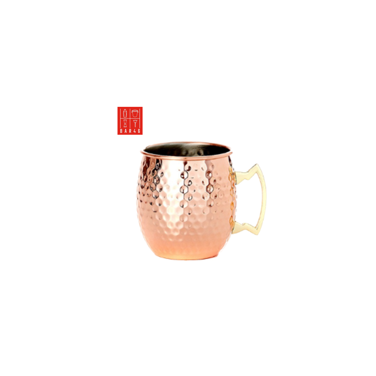 Hammered Copper Moscow Mule Mug 450ml | Bar46 Brand Cocktail Cup
