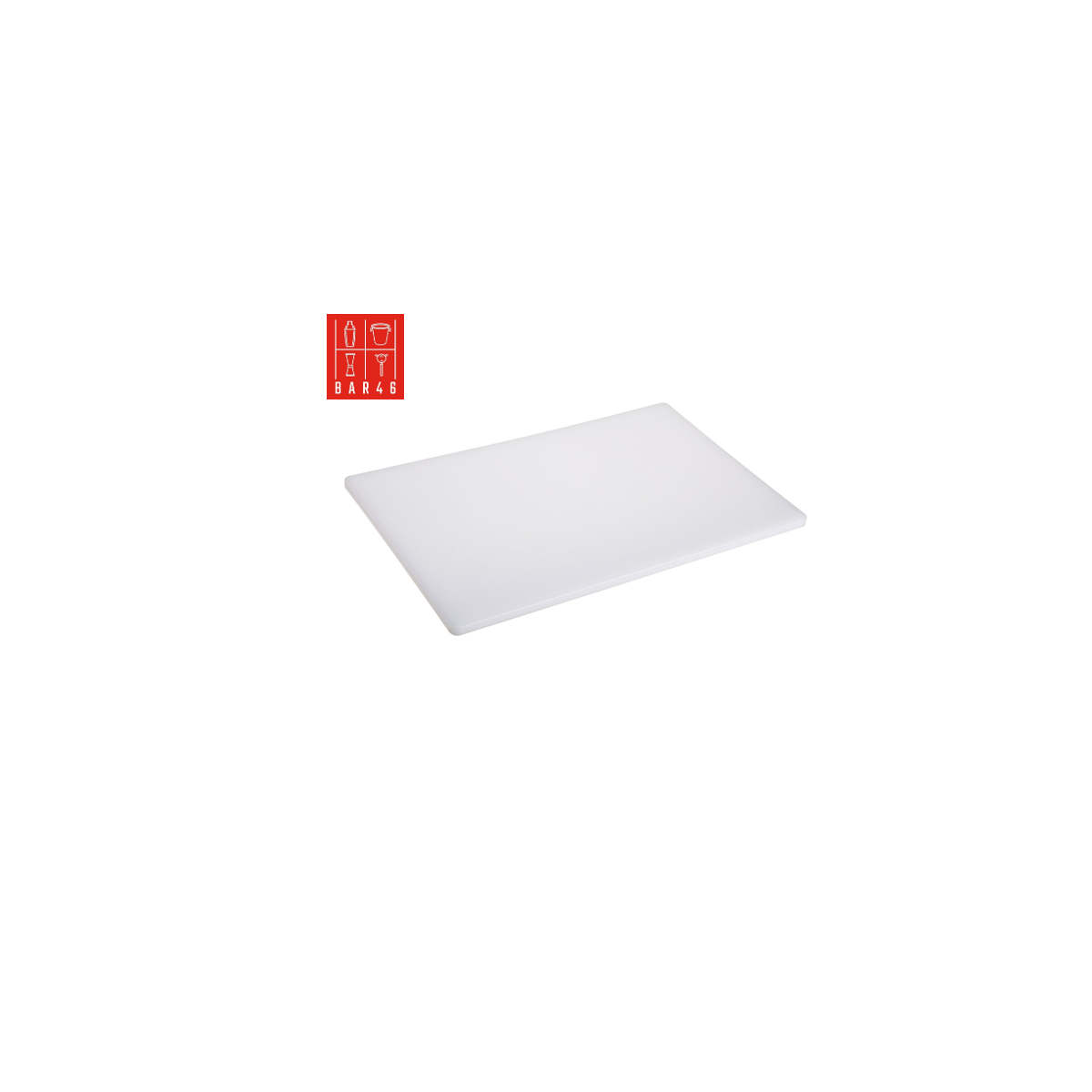 White Antibacterial Cutting Board 30x20x2cm Heavy Duty | Bar46 Brand