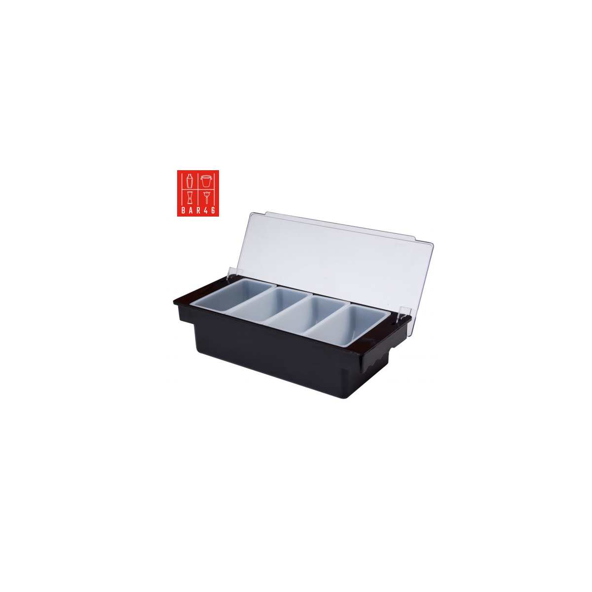 Bar Condiment & Garnish Dispenser 4 Sections | Bar46 Brand