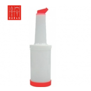 1 Qt Store 'N Pour Bottle – Red Spout & Cap | Bar46 Barware Brand
