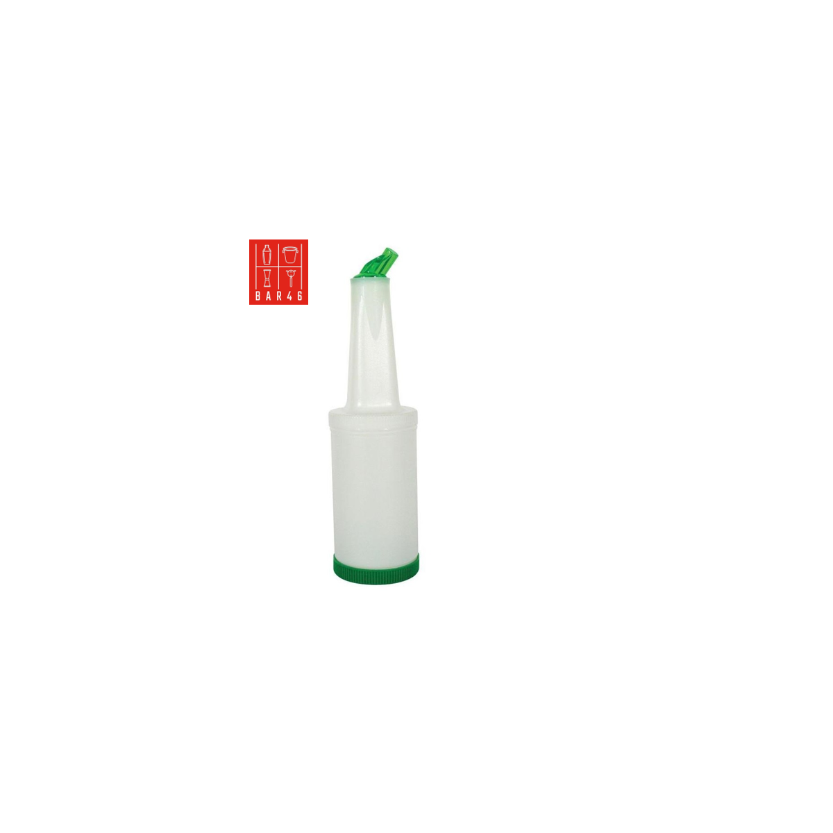 Store 'N Pour White Container with Green Spout and Cap, (1Qt./1.1l)