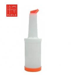 Store 'N Pour White Container with Orange Spout and Cap, (1Qt./1.1l)
