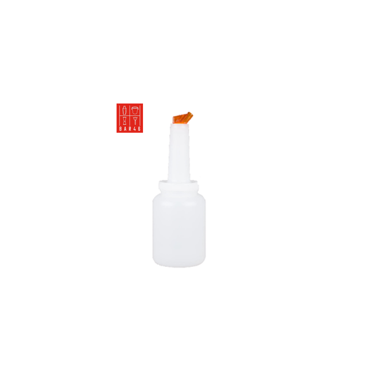 Store 'N Pour White Container with Red Spout and Cap, (0.5Gl/2.2l)