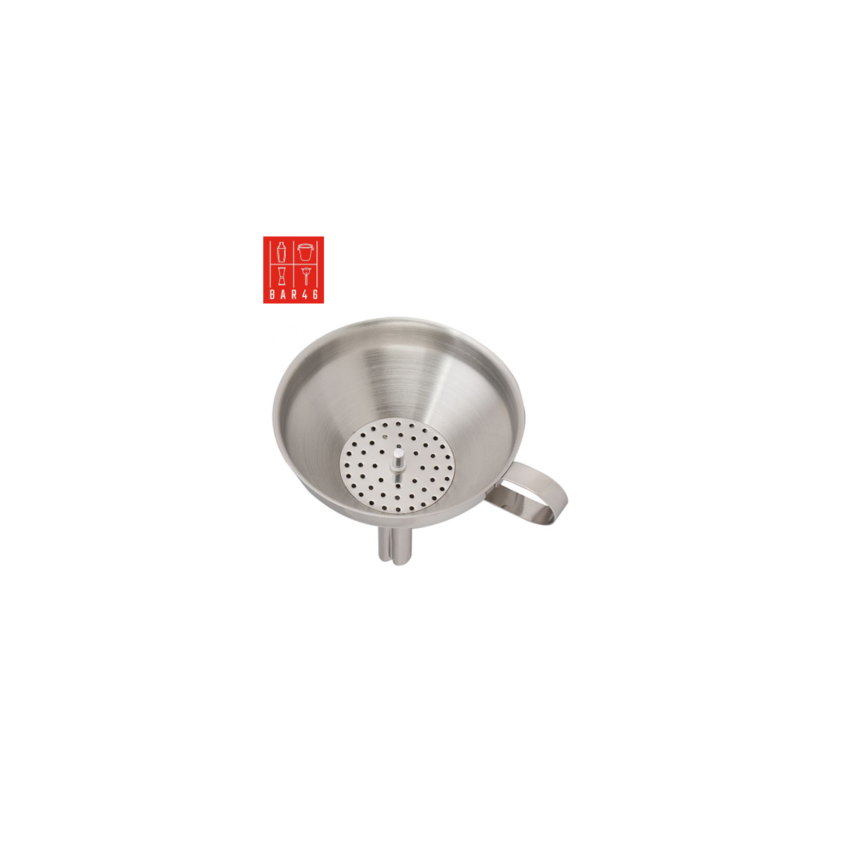 Stainless Steel Funnel with Strainer | Bar46 Bar Tools