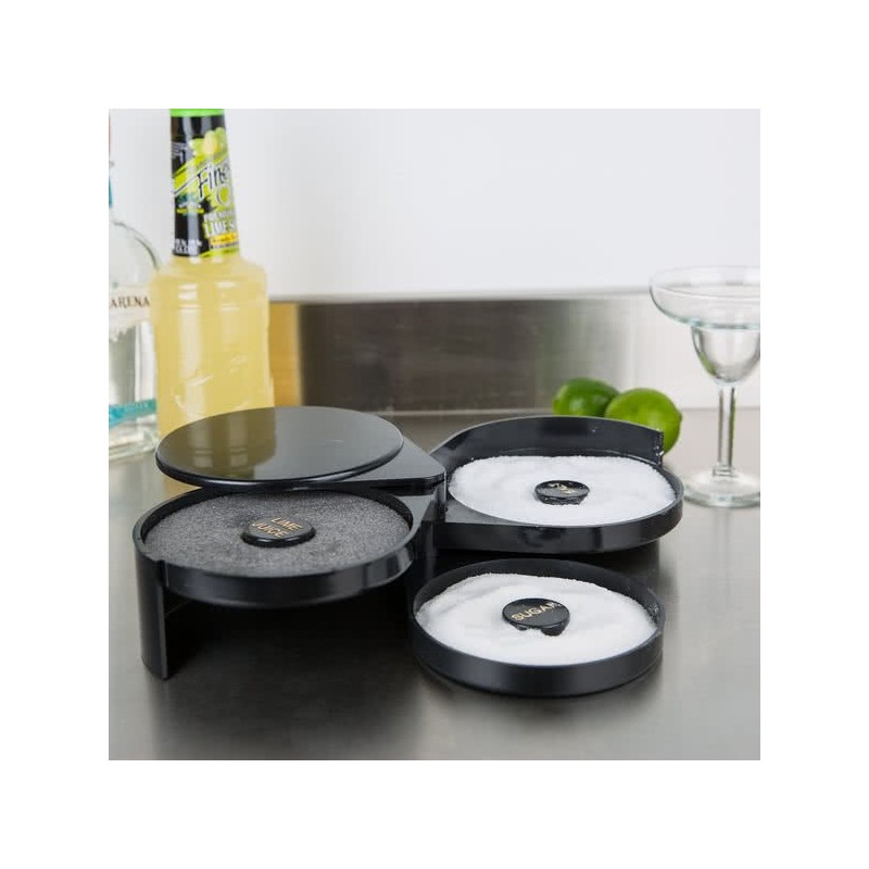 Glass Rimmer Margarita Salter 3 Compartments | Bar46 Brand Bar Tool