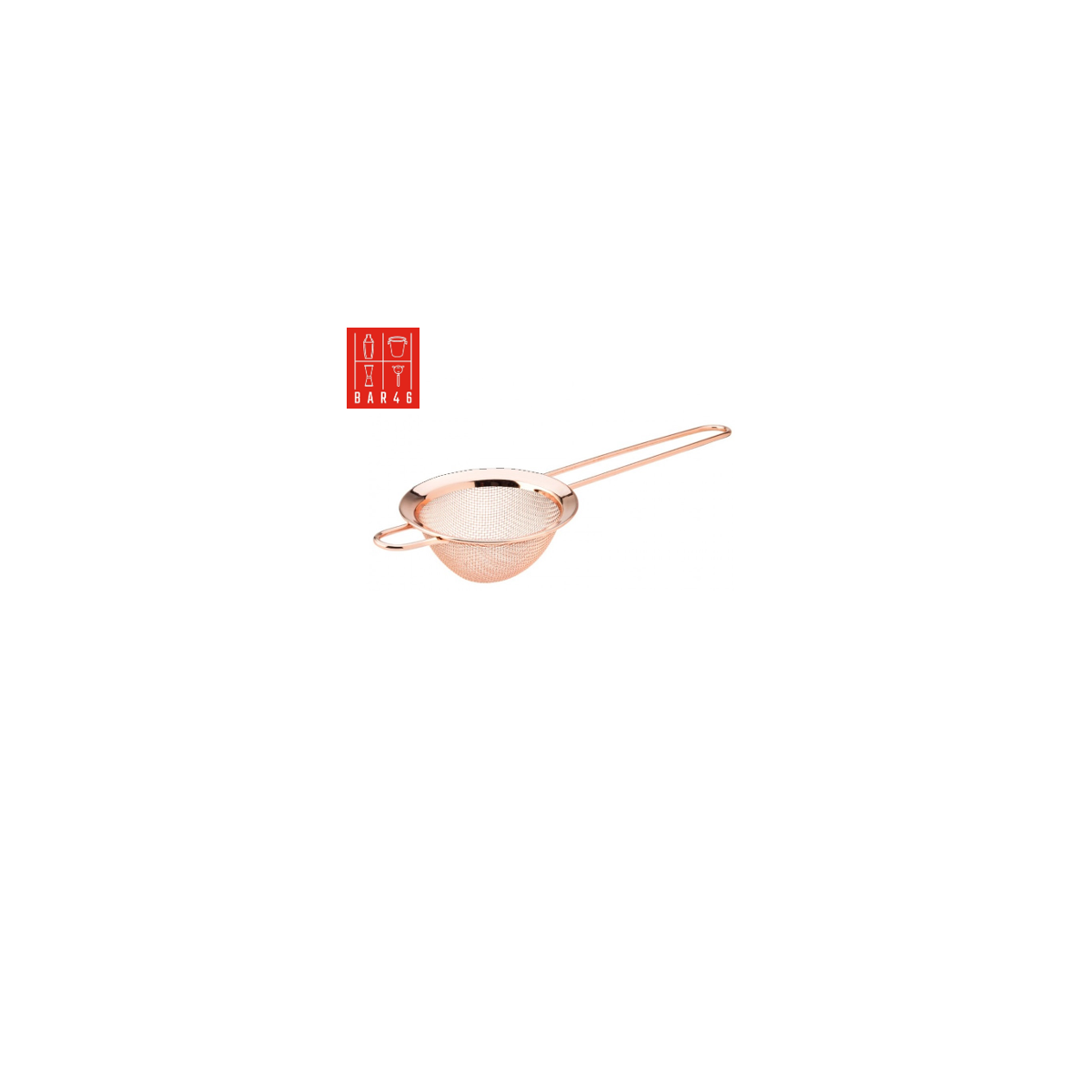 Bar46 Brand Copper Plated Conical Strainer 22.5 cm (diameter 9 cm)