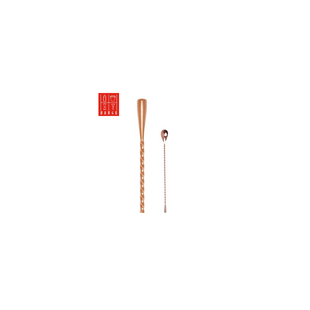 Café de Paris, Copper Plated Teardrop Bar Spoon, (40cm/15.7")