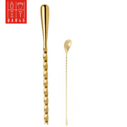 Gold Plated Teardrop Mixing Spoon 40 cm (15.7") | Bar46 Brand