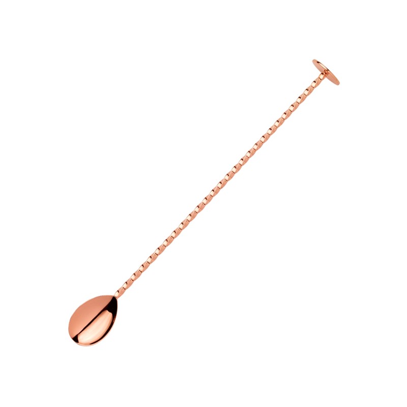 Gold Bar Spoon with Muddler 30cm | Bar46 Brand Cocktail Tool