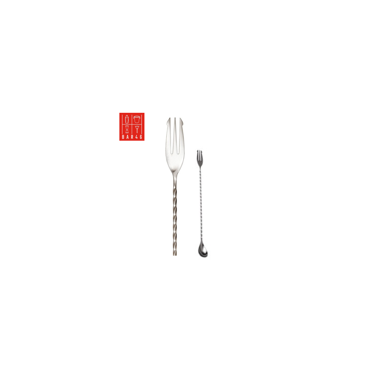 Café de Paris, Stainless Steel Bar Spoon with Trident, (16"/40cm)
