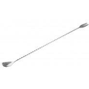 Café de Paris, Stainless Steel Bar Spoon with Trident, (16"/40cm)