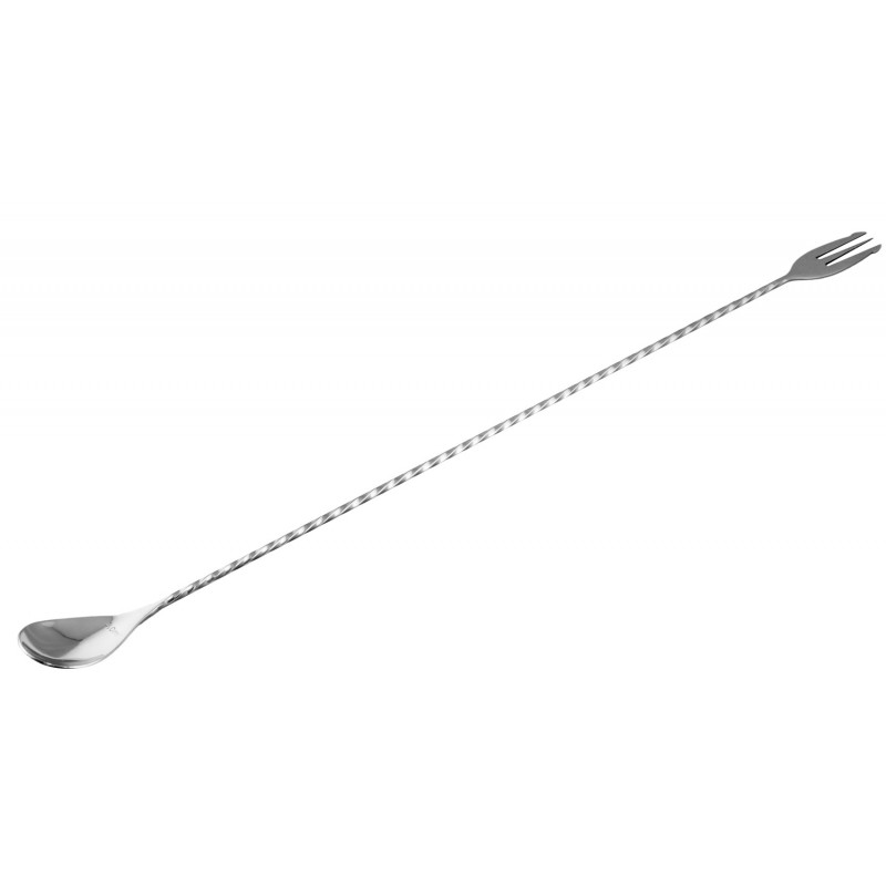 Café de Paris, Stainless Steel Bar Spoon with Trident, (16"/40cm)
