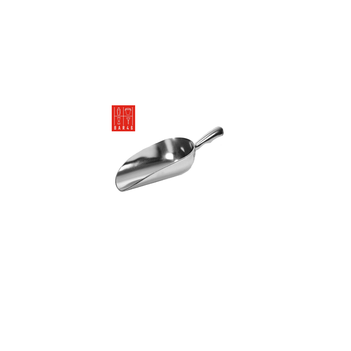 Aluminium Ice Scoop 12oz / 340ml – Lightweight Professional Bar Tool | Bar46 Brand