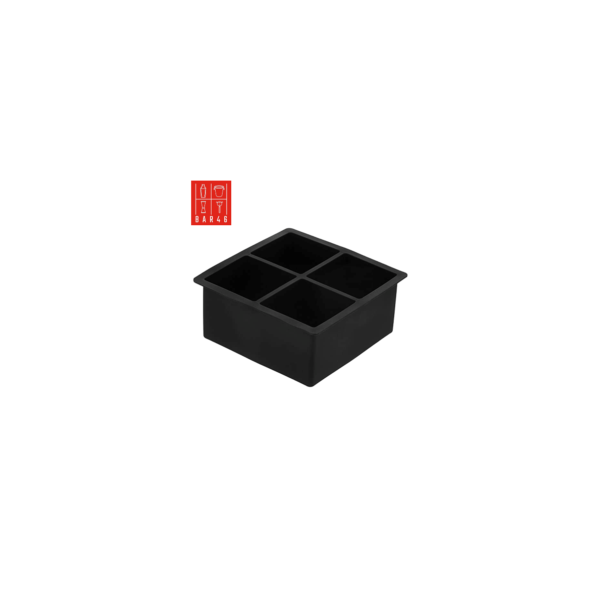Silicone Ice Cube Tray – 4 Moulds for Cocktails | Bar46 Brand