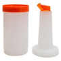 Store 'N Pour White Container with Orange Spout and Cap, (1Qt./1.1l)