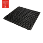 Black Interlocking Floor Mat 90x90cm – Anti-Fatigue | Bar46 Brand