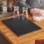 Black Service Bar Mat 30x45 cm – Non-Slip Rubber | Bar46 Brand