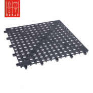 Black Interlocking Bar Mat 31x31cm– Professional Rubber Surface Mat