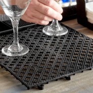 Black Interlocking Bar Mat 31x31cm– Professional Rubber Surface Mat