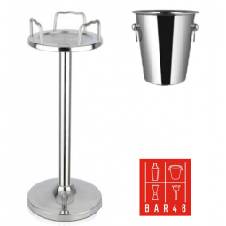 Set Tulip Stand + Ring Handle Wine Bucket (Stainless Steel, 4 L) Bar46 Brand