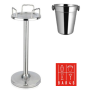 Set Tulip Stand + Wine Bucket with Knobs (Stainless Steel, 4 L) Bar46 Brand