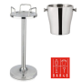 Set – Tulip Stand + Double Wall Wine Bucket with Knobs (4 L) Bar46 Brand